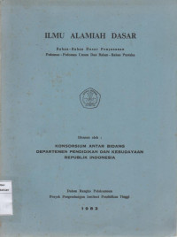 Image of Ilmu Alamiah Dasar