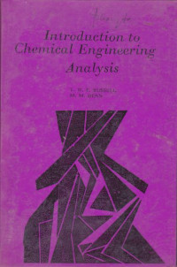 Introduktion to Chemical Engin33ring Analysis