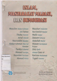 Image of Islam, masyarakat madani, dan demokrasi