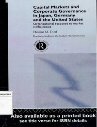 Image of Capital Markets and Corporate Governce In Japan, Germany  and the United States