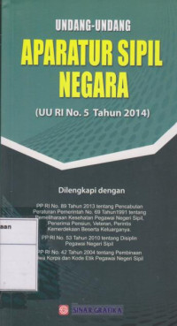 Undang-undang Aparatur Sipil Negara (UU RI No. 5 Tahun 2014)