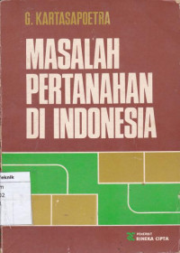 Image of MAsalah Pertanahan di Indonesia