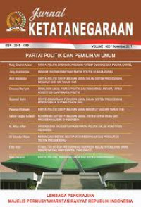 Jurnal Ketatanegaraan : Partai Politik Dan Pemilihan Umum