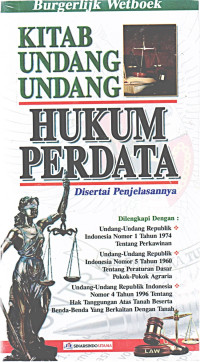 Image of KITAB UNDANG-UNDANG HUKUM PERDATA Disertai Penjelesannya