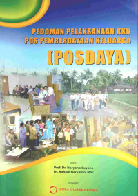 Pedoman Pelaksanann KKN Pos Pemberdayaan Keluarga (POSDAYA)