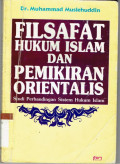 Filsafat Hukum Islam Dan Pemikiran Orientalis