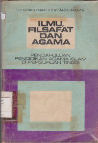 ILMU FILSAFAT DAN AGAMA PENDAHULUAN PENDIDIKAN AGAMA ISLAM DI PERGURUAN TINGGI