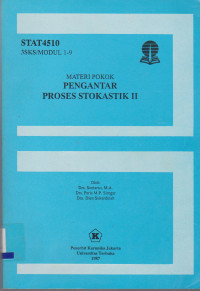 MATERI POKOK PENGANTAR PROSES STOKASTIK II