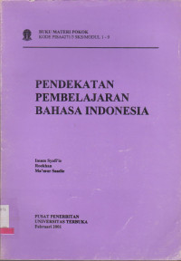 Image of PENDEKATAN PEMBELAJARAN BAHASA INDONESIA