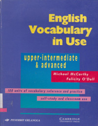 Image of ENGLISH VOCABULARY IN USE UPPER-INTERMEDITE & ADVANCED