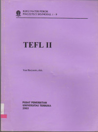 Image of BUKU MATERI POKOK PING3270/3 SKS/MODUL 1-9 TEFL II