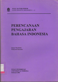 Image of PERENCANAAN PENGAJARAN BAHASA INDONESIA