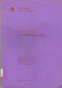 Image of LISTENING COMPREHENSION