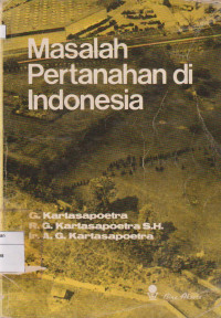 Image of MASALAH PERTANAHAN DIINDONESIA
