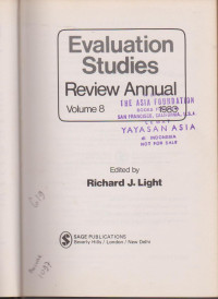 EVALUTION STUDIES REVIEW ANNUAL