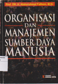 Image of Organisasi dan Manajemen Sumber Daya Manusia
