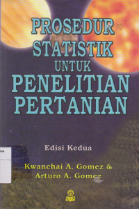 Image of Prosedur statistik untuk penelitian pertanian