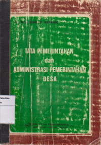 Image of Tata pemerintahan dan administrasi pemerintahan desa