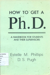 Image of How to get a phd: A hand book for students and their supervisors