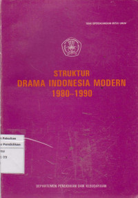 Image of Struktur drama Indonesia modern 1980-1990