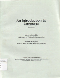 Image of An Introduction to Language