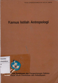 Image of Kamus istilah antropologi