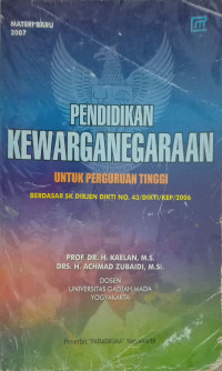 Pendidikan Kewarganegaraan Untuk Perguruan Tinggi