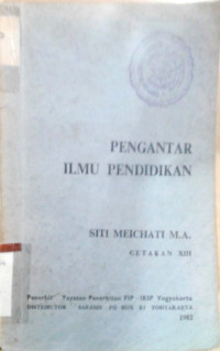 PENGANTAR ILMU PENDIDIKAN