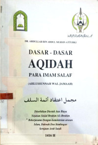 Dasar Dasar Aqidah Para Imam Salaf