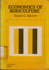 ECONOMICS OF AGRICULTURE