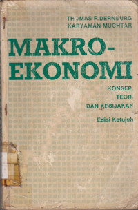 Image of KONSEP TEORI DAN KEBIJAKAN MAKRO-EKONOMI