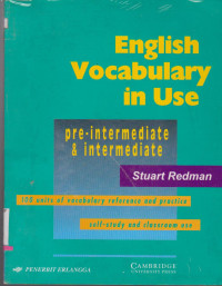 Image of ENGLISH VOCABULARY IN USE : PRE-INTERMEDIATE AND INTERMEDIATE