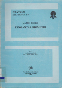 Image of MATERI POKOK PENGANTAR BIOMETRI