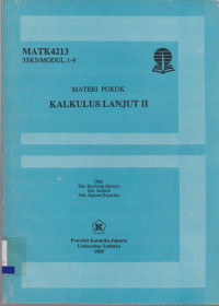 Image of MATERI POKOK KALKULUS LANJUT II