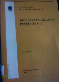 Image of TATA CARA PELAKSANAAN PERPAJAKAN 3