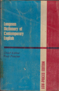 LONGMAN DICTIONARY OF CONTEMPORARY ENGLISH