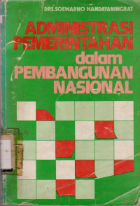 ADMINISTRASI PEMERINTAH DALAM PEMBANGUNAN NASIONAL