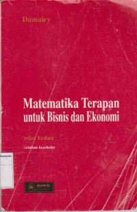 Matematika Terapan untuk Bisnis dan Ekonomi