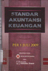 Standar akuntansi keuangan per 1 juli 2009