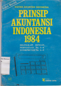 Image of Prinsip akuntansi indonesia 1984 edisi revisi