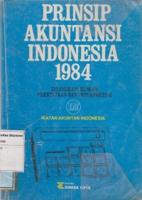 Prinsip akuntansi indonesia 1984 Dilengkapi Dengan Peryataan Dan Interpretasi