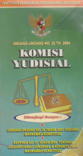 Undang-Undang No. 22 TH.2004 Komisi Yudisial