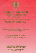 Undang-Undang RI Nomor 2 Tahun 2004 Tentang Penyelesaian Perselisihan Hubungan Industrial