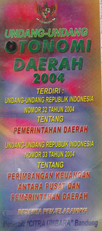 Undang-Undang Otonomi Daerah 2004