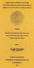 Tindak Pidana Korupsi Penyuapan Seleksi CPNS Di Kabupaten Musi Rawas : Studi Putusan Hakim Pengadilan Negeri Tipikor Palembang Nomor (11/Pid.Sus-TKP/2015/PN.PLG)