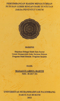 Pertanggungjawaban Pidana Kepada Para Pelaku Tindakan Persekusi Dalam Perspektif Hukum Pidana