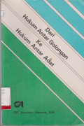 Dari Hukum Antar Golongan Ke Hukum Antar Adat