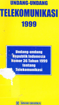 Undang-Undang Telekomunikasi 1999