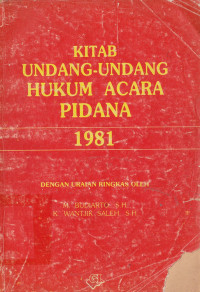 Kitab Undang-Undang Hukum Acara Pidana 1981