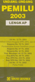 Undang-Undang Pemilu 2003 Lengkap